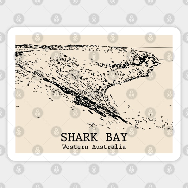 Shark Bay - Western Australia Sticker by Lakeric